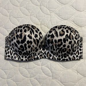 Victoria’s Secret Leopard Padded Strapless Bra